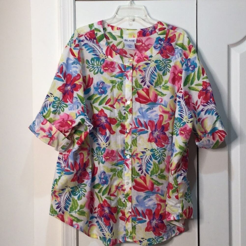 Blair 3x floral blouse worn once